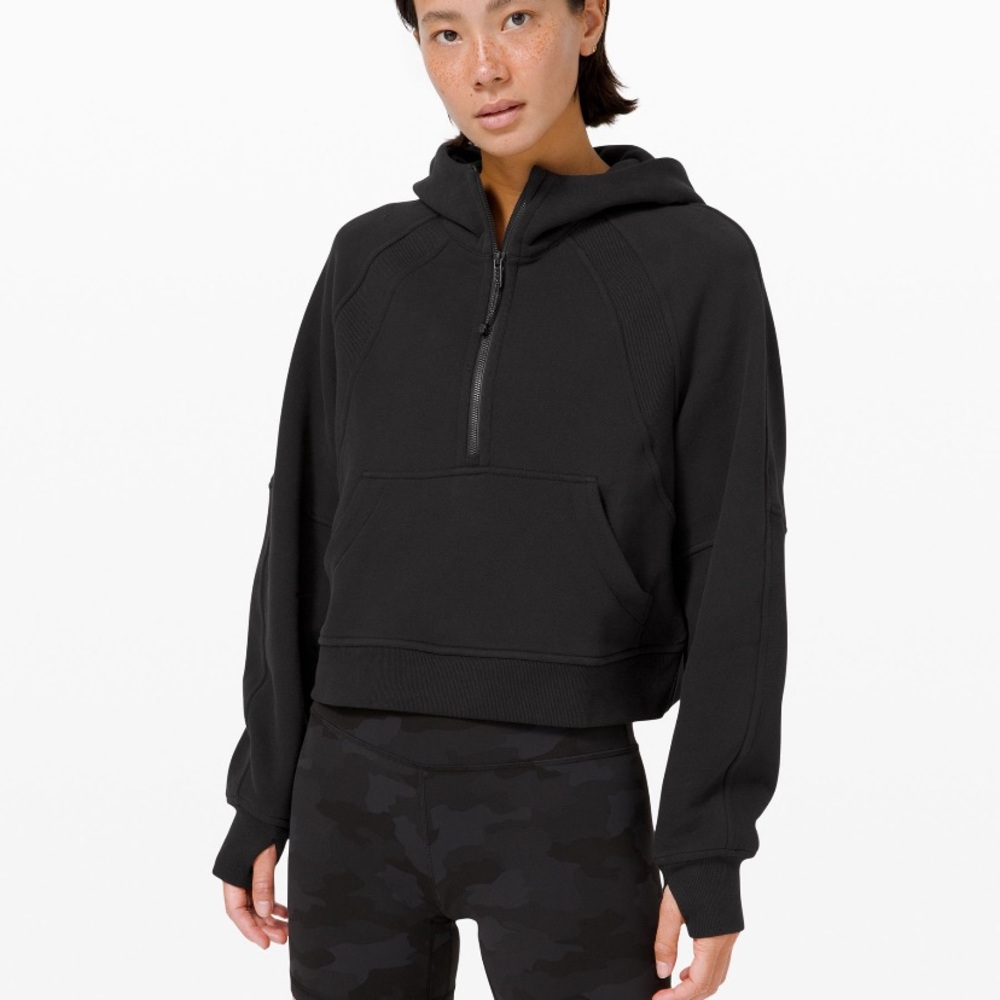 LULULEMON SCUBA OVERSIZED CROPPED HALF ZIP